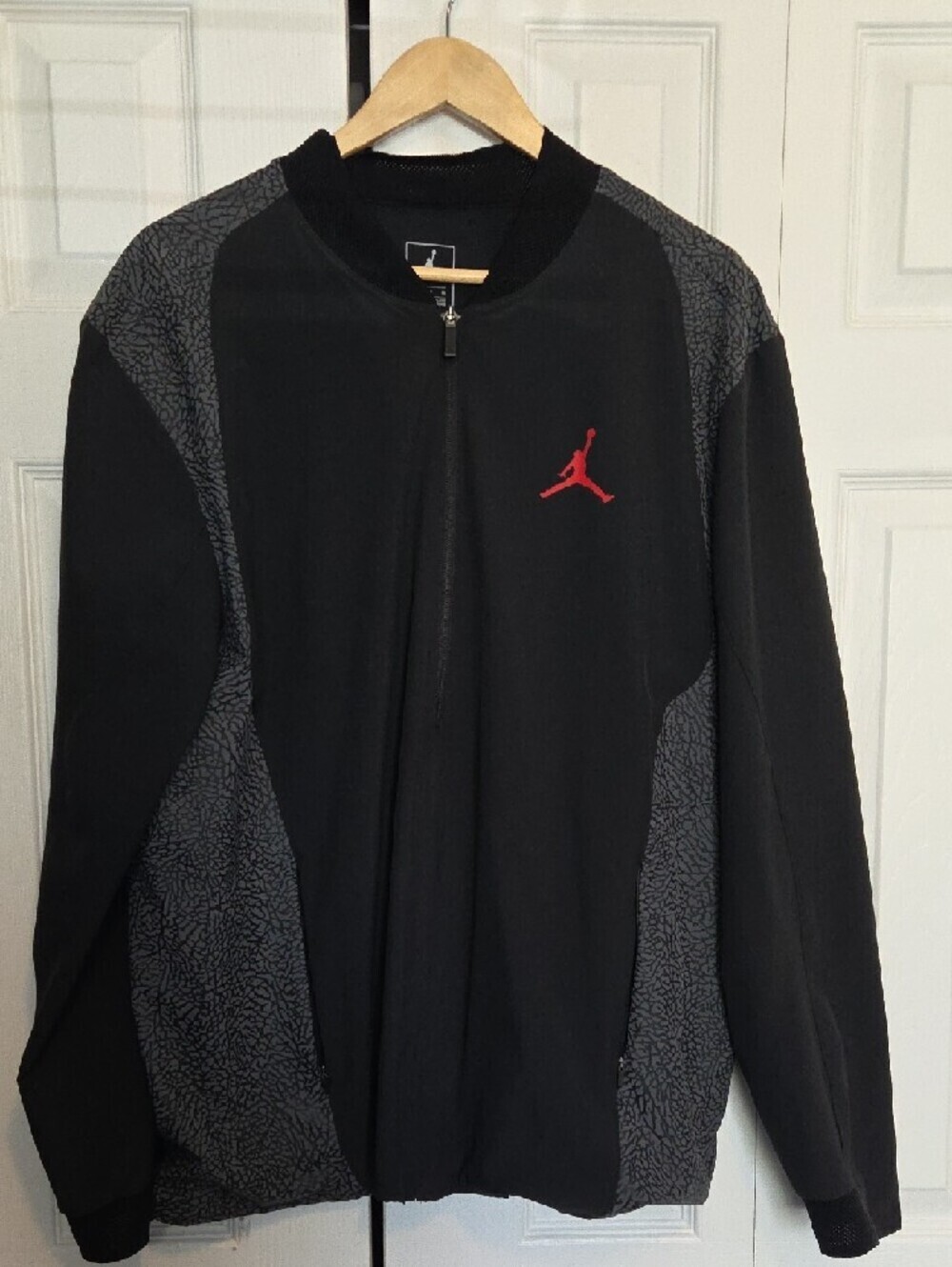Nike Black and Red Jordan Zip Jacket